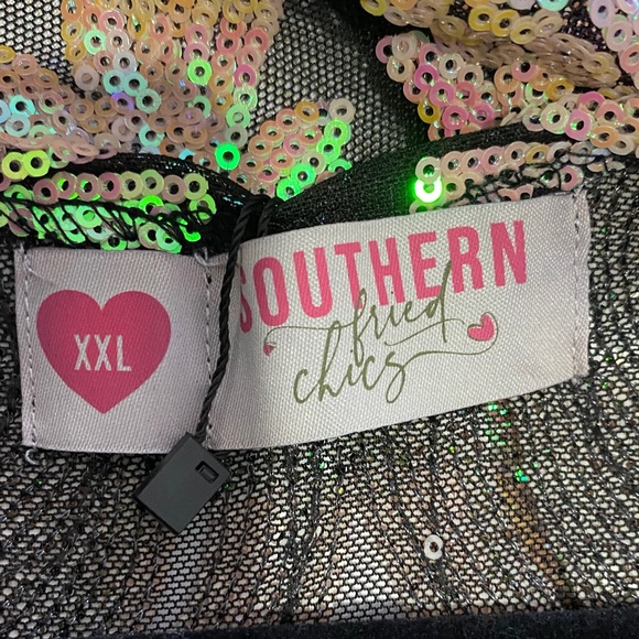 NFR Gold night! Sequin Embellished Long Coat - Picture 3 of 3